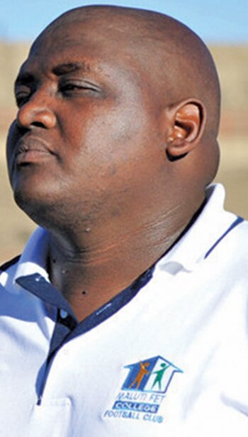 Ascending the ladder … Morena Ramoreboli has been appointed Serame Letsoaka’s assistant at Siwelele Park