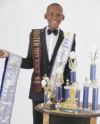Aiming much higher . . . Mpho Botha, the new Mr Junior Africa 2017
